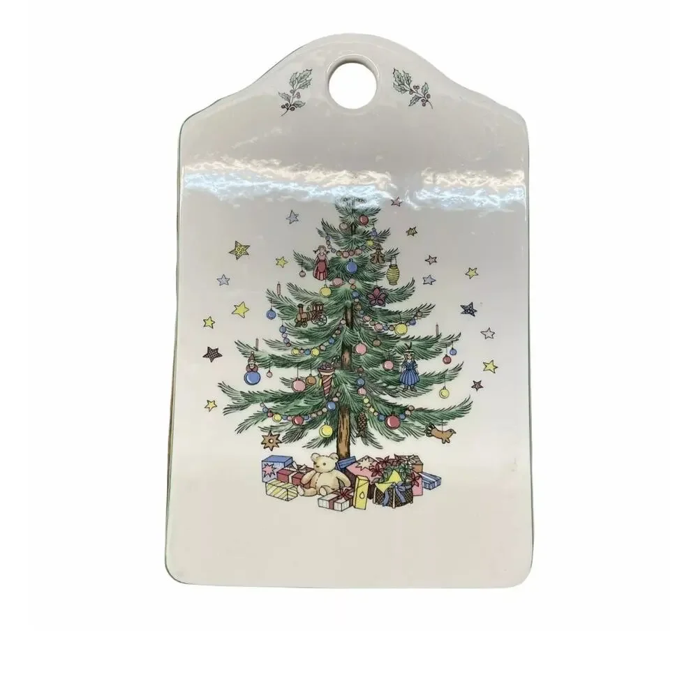 Spode Christmas Tray Hanging Trivet Cheese Board Serving size 6